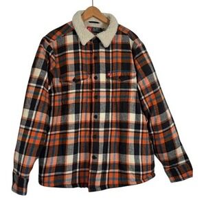 The American Outdoorsman‎ Plaid Sherpa Lined Shirt Jacket Men's Size L